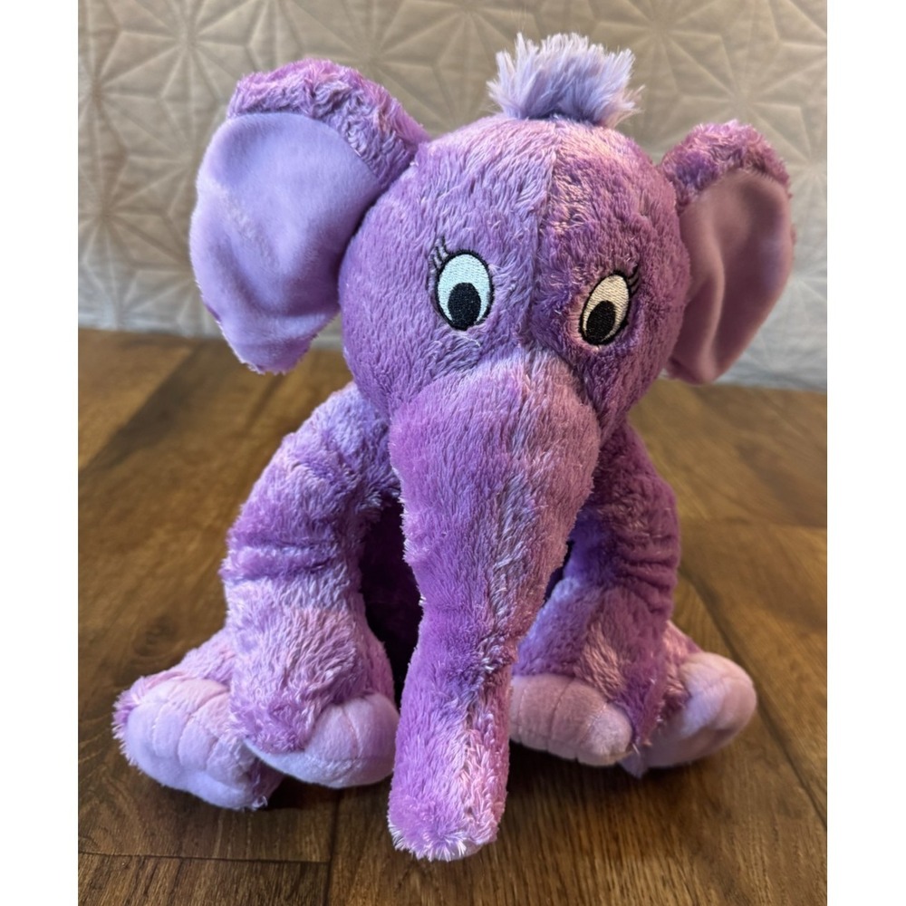 Kohls Cares 10" The Nose Book Dr Seuss Purple Plush Elephant Stuffed Animal Toy